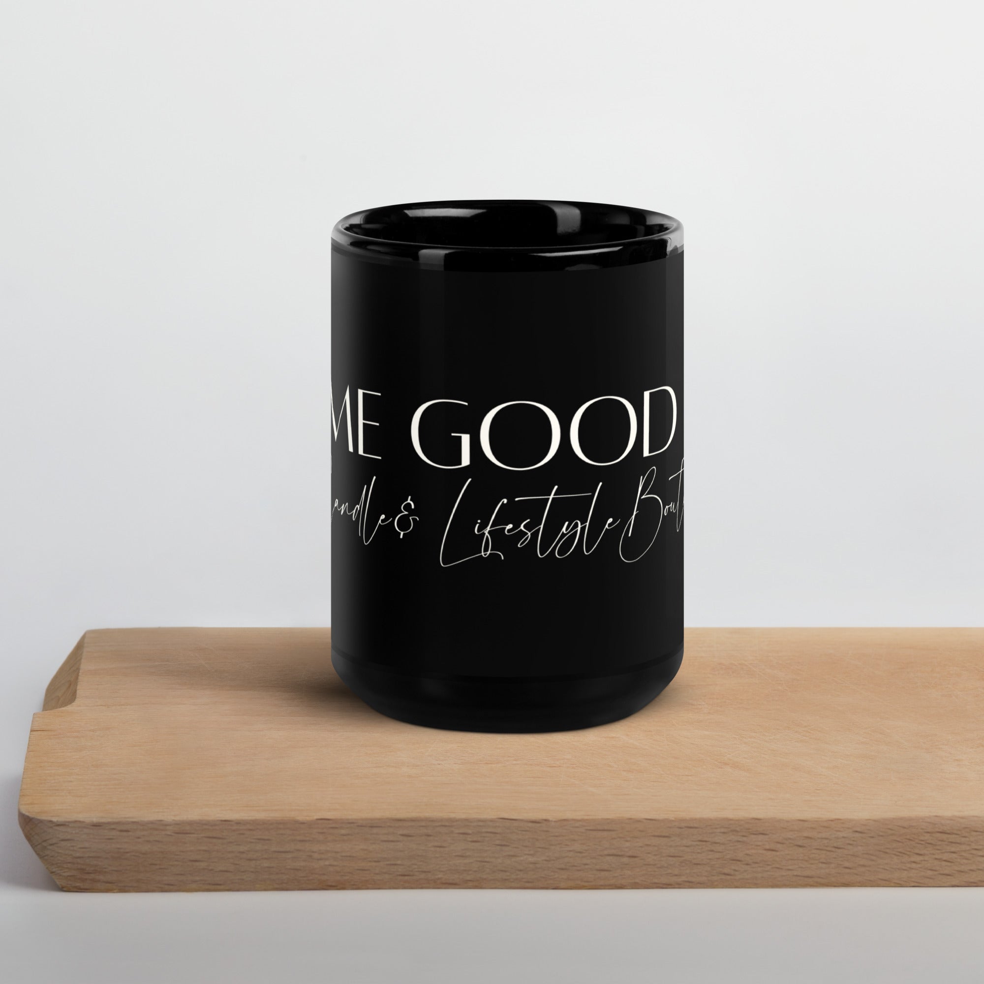 Black Glossy Mug - Some Good JuJu Candle & Lifestyle Boutique 